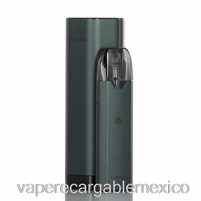 Vape Recargable Uwell Trípode Pcc Kit De Inicio Verde Metalizado